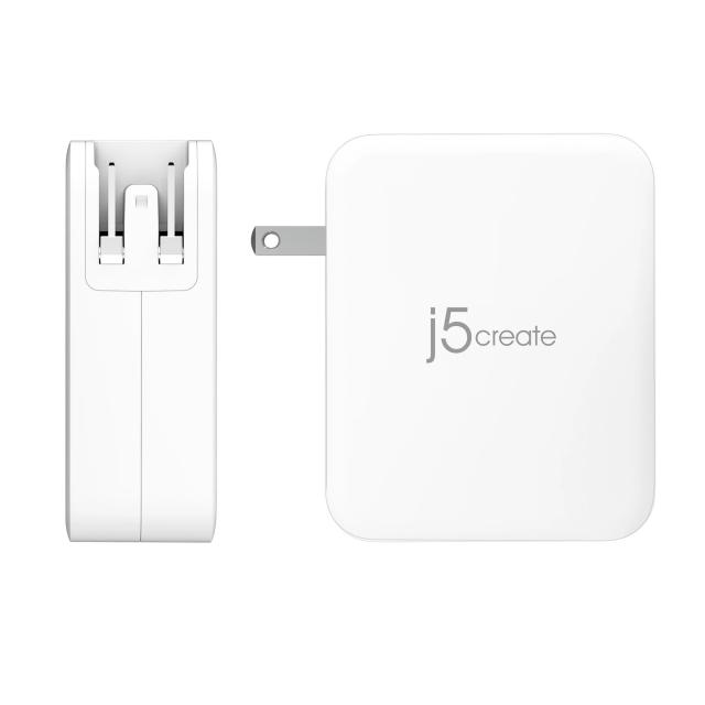 Мрежово зарядно j5create JUP43130E 130W, 4 порта, USB-C, USB-A 