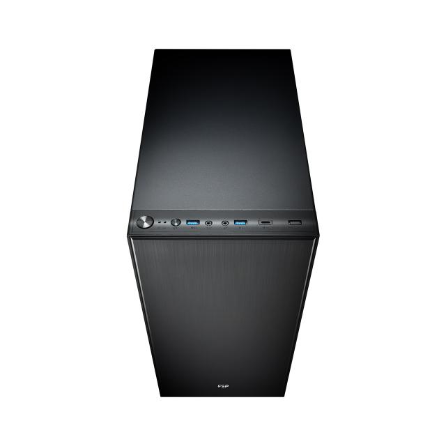 Кутия FSP CMT223S Silent ATX Mid Tower, Черна 