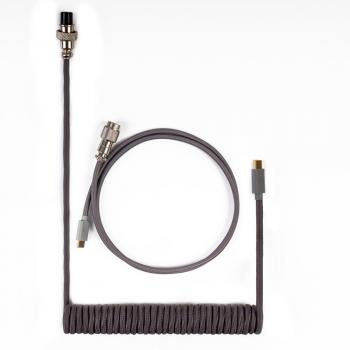 Cable Keychron Coiled Aviator Custom USB Cable, USB-C - USB-C, Grey