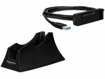 Delock SuperSpeed USB 5 Gbps Docking Station for 1 x 2.5″ / 3.5″ SATA HDD / SSD with backup function