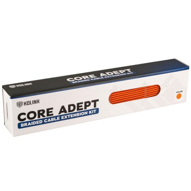 Sleeved Extension Cable Kit Kolink Core, Orange 