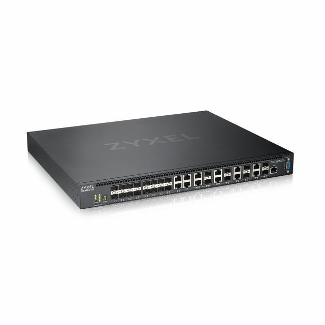 Суич ZYXEL XS3800-28, 28-port 10GbE, L3, RAM 8Gb 