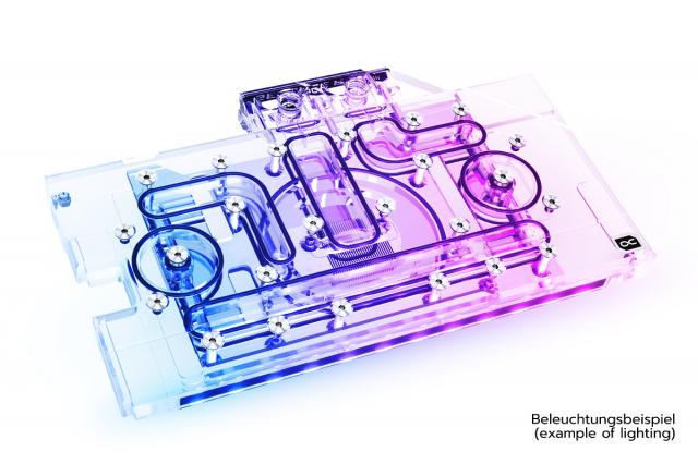 GPU Water Block Alphacool Eisblock Aurora Acryl GPX-N RTX 3070 TUF/DUAL with Backplate 