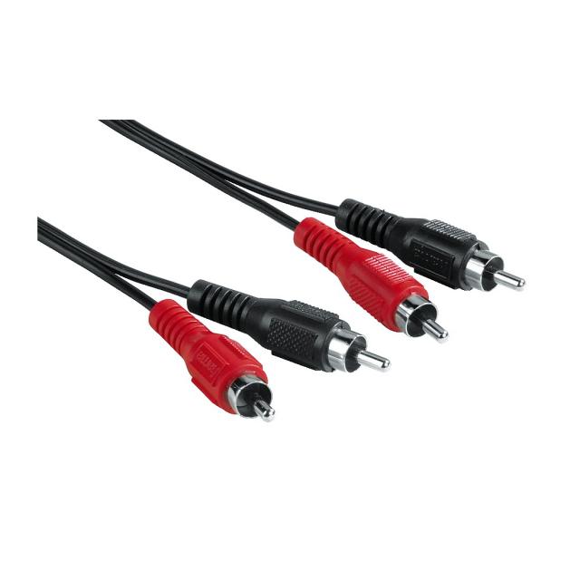 Hama Audio Cable, 2 RCA plugs - 2 RCA plugs, 5 m 