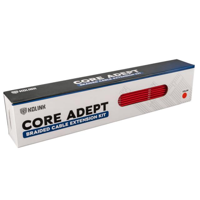 Sleeved Extension Cable Kit Kolink Core, Red 