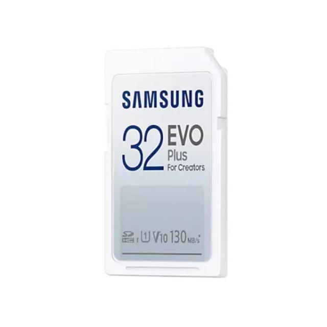 Карта памет Samsung EVO Plus, SD Card, 32GB, Бяла 