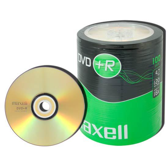 DVD+R MAXELL, 4,7 GB, 16x, 100 бр. 