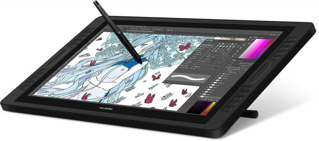 Графичен дисплей таблет HUION  Kamvas Pro 22 2019 GT2201, Черен 