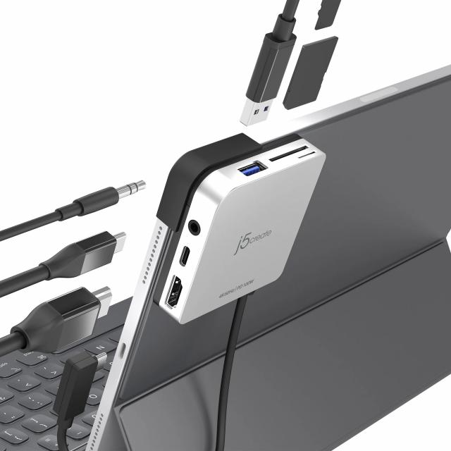 j5create USB-C to 4K 60 Hz HDMI Travel Dock for iPad Pro 