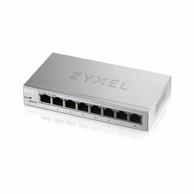 Switch ZyXEL GS-1200-8, 8 Ports, Gigabit, webmanaged 