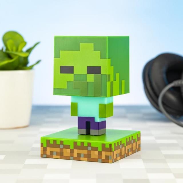 Статуетка Paladone Minecraft Zombie Icon Lamp 