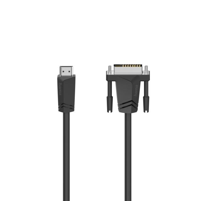 Hama Connecting Cable, HDMI™ Plug - DVI/D Plug, 1.5 m 