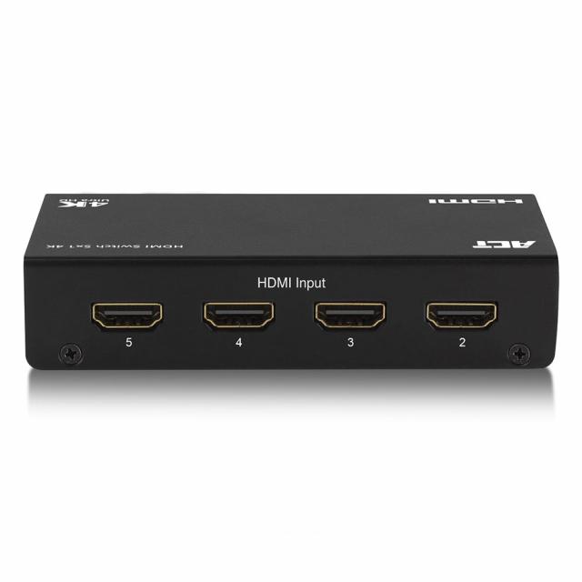 5x 1 HDMI switch, 3D and 4K support 