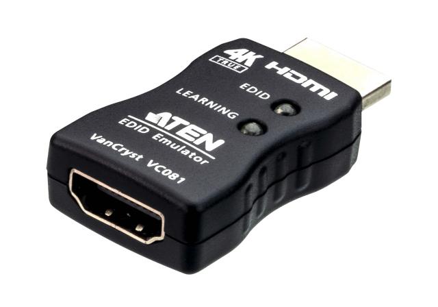 ЕDID емулатор адаптер ATEN VC081A, HDMI, 4K, Черен 