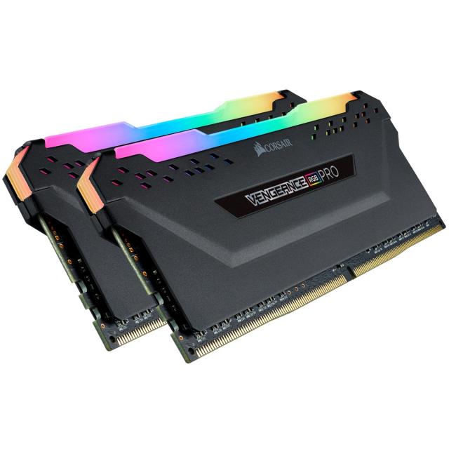 Памет Corsair Vengeance PRO RGB Black 16GB(2x8GB) DDR4 3600MHz CMW16GX4M2Z3600C18 