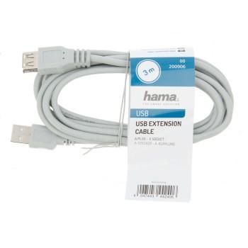 Hama USB Extension Cable, USB 2.0, 3.00 m, 10 Pcs 