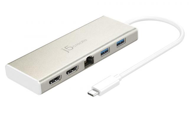 Докинг станция j5 create JCD381, USB-C, 2x HDMI, USB 3.1, PD 2.0, LAN 