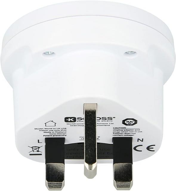 Skross 1500267 Travel adapter W to UK 