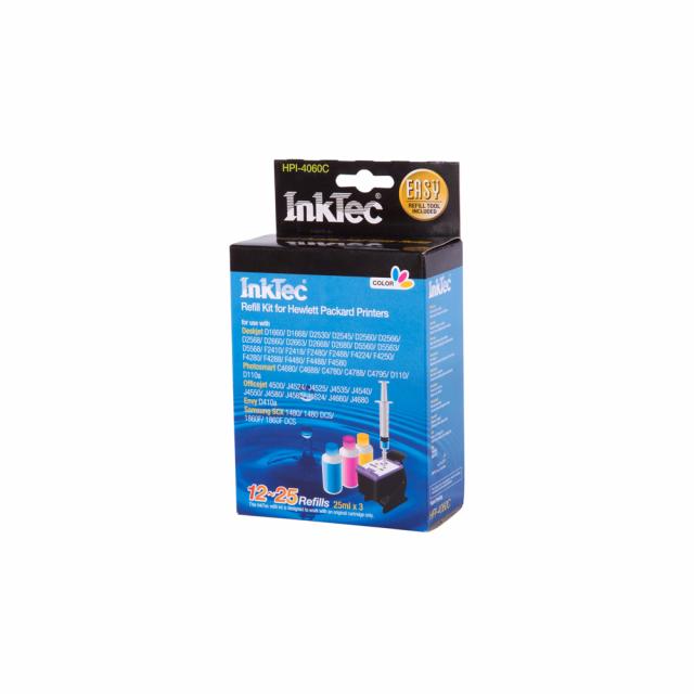 Ink cartridge INKTEC HP- 5075C, Pigment /3 x 25 ml/, Color 