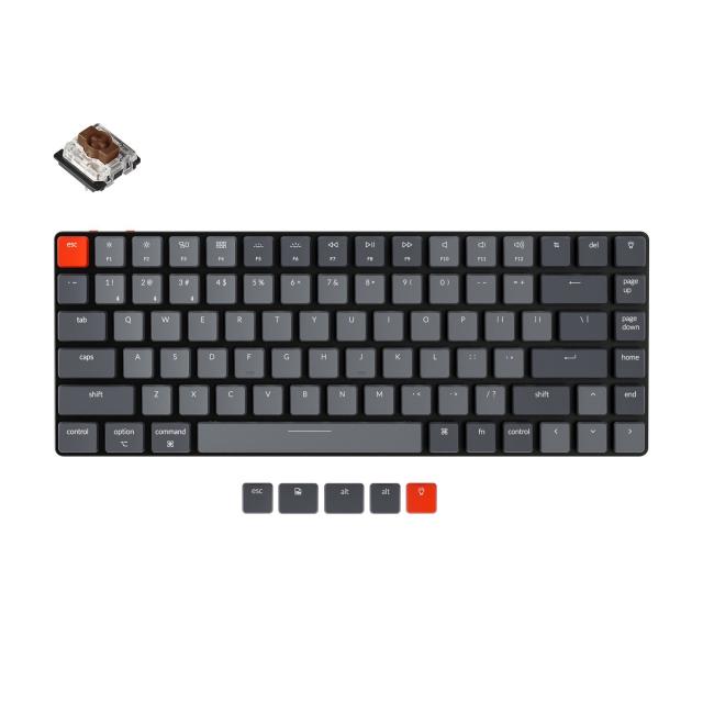 Геймърска Механична клавиатура Keychron K3 Hot-swappable TKL Keychron Optical Low Profile Brown Switch RGB LED Keychron Optical Low Profile Brown Switch ABS 