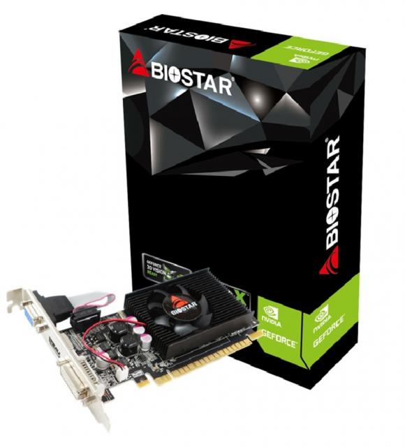 Graphic card BIOSTAR GeForce GT 610, 2GB, SDDR3, 64 bit, DVI-I, D-Sub, HDMI 