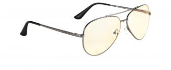 Home and office glasses GUNNAR Maverick Gunmetal Clear, Silver