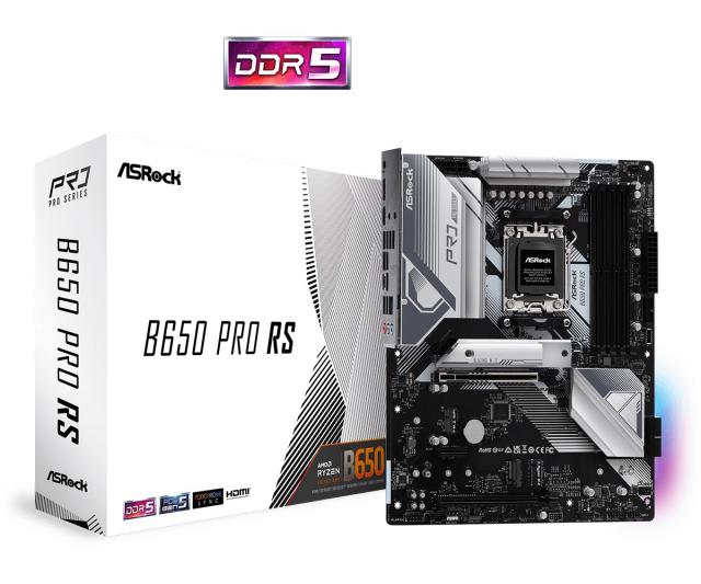 Дънна платка ASROCK B650 Pro RS, Socket AM5, ATX 