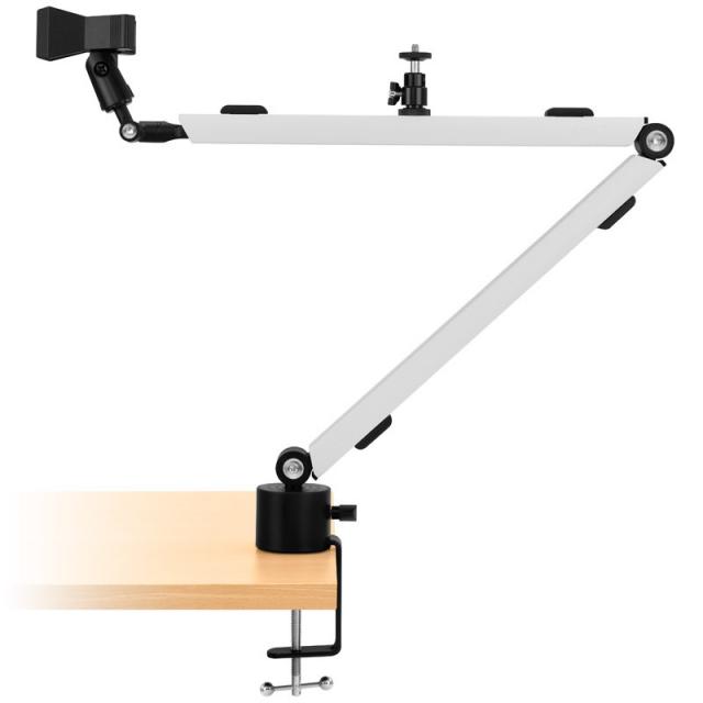 MOUNT ARM, Microphone Arm with Table Clamp - White 