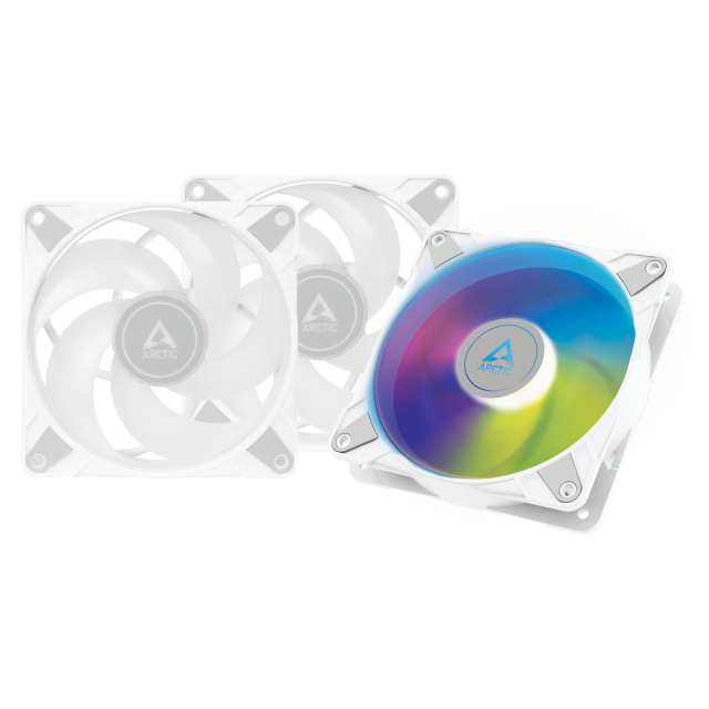 Fans ARCTIC P12 White A-RGB 120mm, 3 Fan Pack 