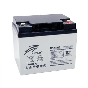 Lead Battery (RA12-45) AGM 12V / 45 Ah - 198 / 166/ 169mm терминал F11(M6) RITAR