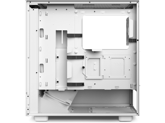 Кутия NZXT H5 Flow RGB Matte White, Mid-Tower 