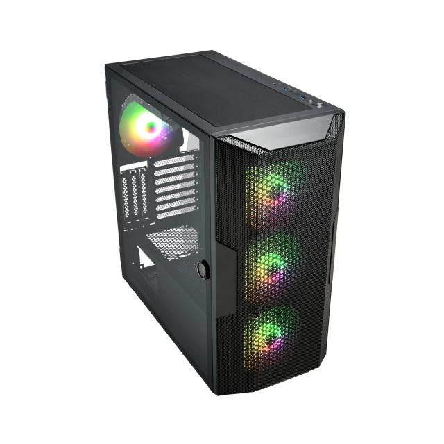 Case FSP CUT592 Black ARGB TG, E-ATX Full - Tower 