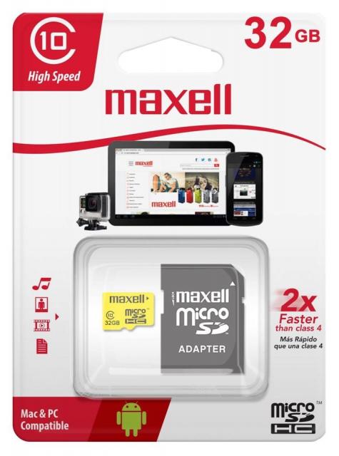 Memory card  Maxell micro SDHC, 32GB 