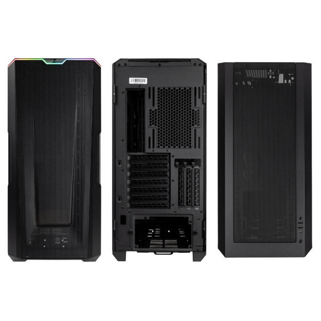 Кутия Phanteks G500A TG D-RGB Mid-Tower, Fanless, Черна 