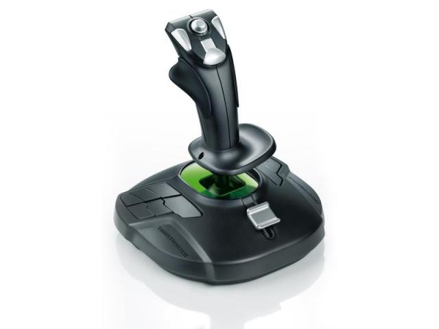 Жичен джойстик,  авиосимулатор Thrustmaster T-16000M  за PC, Черен 