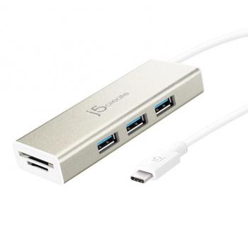 USB 3.1 Type-C 3-Port HUB, J5-JCH347