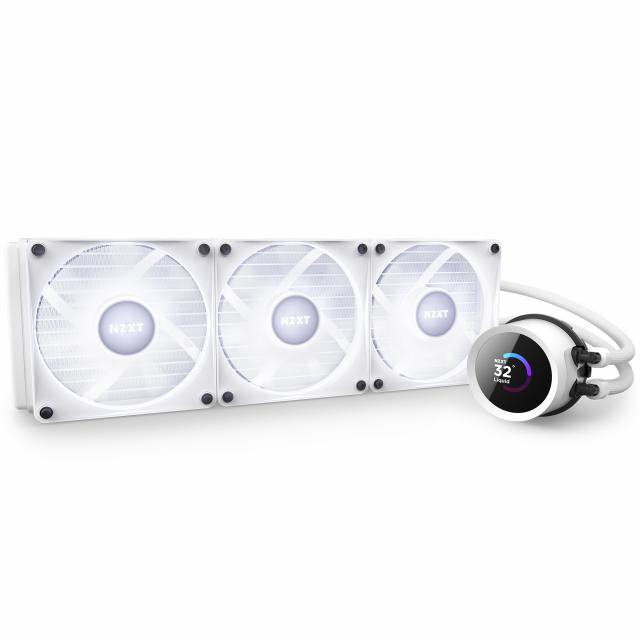 AIO Liquid Cooler NZXT Kraken 360 RGB White, LCD Display 