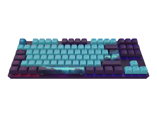 Геймърскa механична клавиатура Dark Project 87 Night Sky RGB TKL - G3MS Sapphire Switches, ABS 