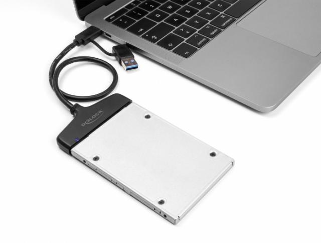 Конвертор Delock, USB-C / USB-A - SATA 6 Gb/s 