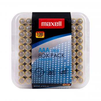 MAXELL Alkaline batteries LR03 AAA 10x10 pcs / 100 pcs packs in PVC box 