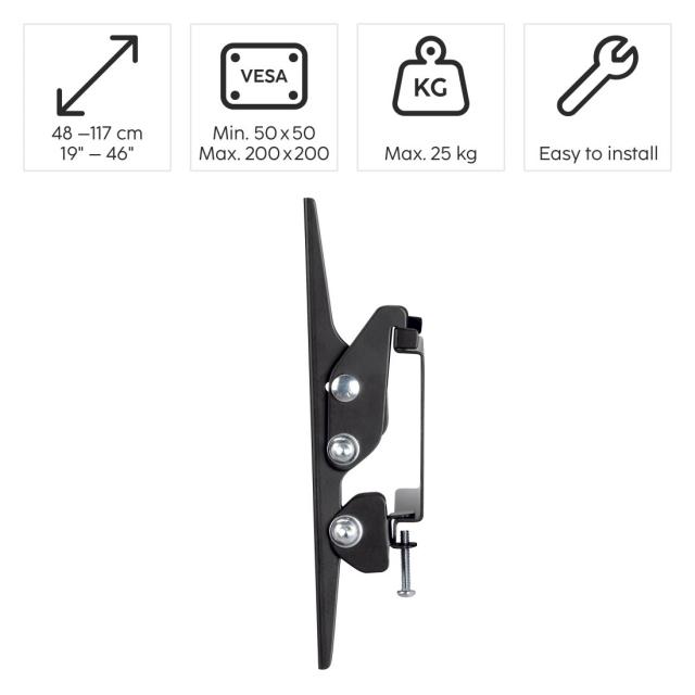 Hama TV Wall Bracket, Tilting, 117 cm (46") up to 25 kg 