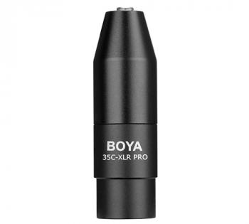 BOYA Mini-Jack to XLR Adapter with Power Convert 35C-XLR Pro