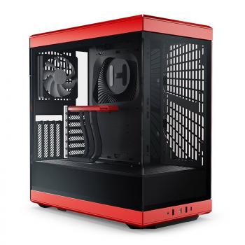 Case HYTE Y40 Tempered Glass, Mid-Tower, Red and Black