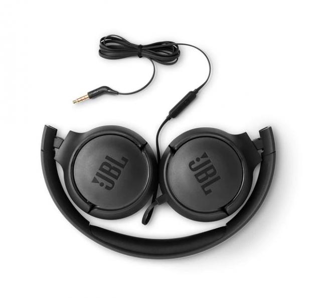 Headphones on-ear JBL T500, Black 