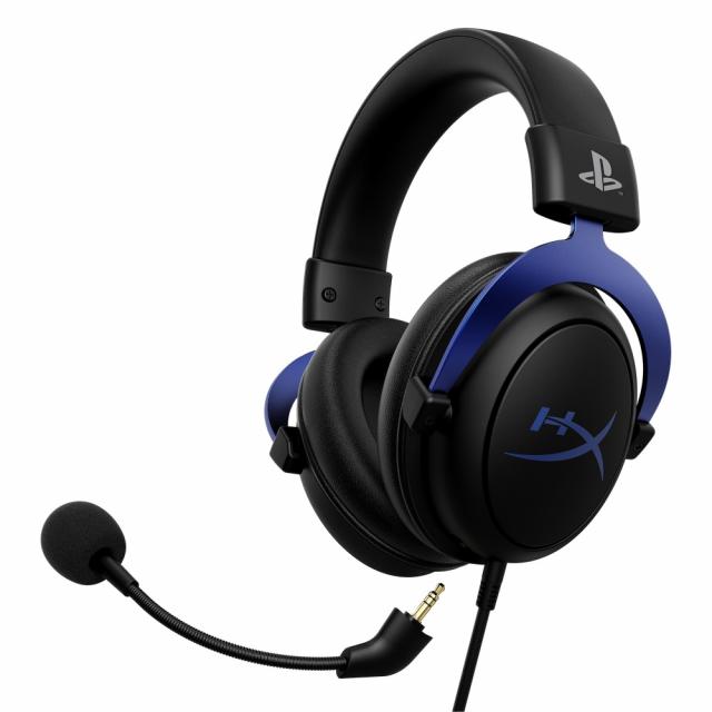 Геймърски слушалки HyperX Cloud Blue Playstation, Микрофон, Черно/Син 