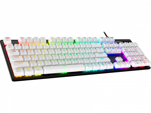 Капачки за механична клавиатура HyperX Full key Set Keycaps - PBT (White) 