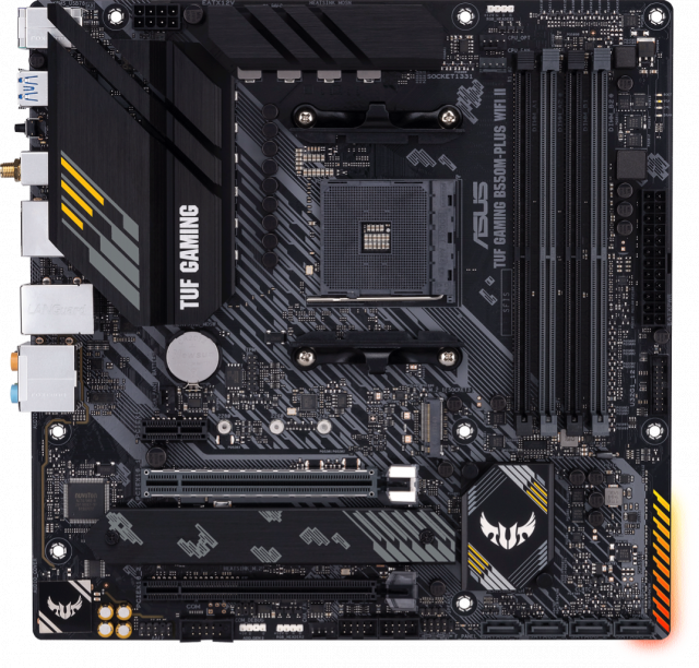 Motherboard ASUS TUF GAMING B550M-PLUS WIFI II, AMD AM4, micro ATX, 4x DDR4, dual M.2, Wi-Fi 6, PCIe 4.0, Aura Sync RGB 