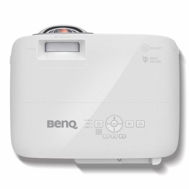 Видеопроектор BenQ EW800ST, DLP, WXGA, 3300 ANSI, 20000:1, Късофокусен, Бял 