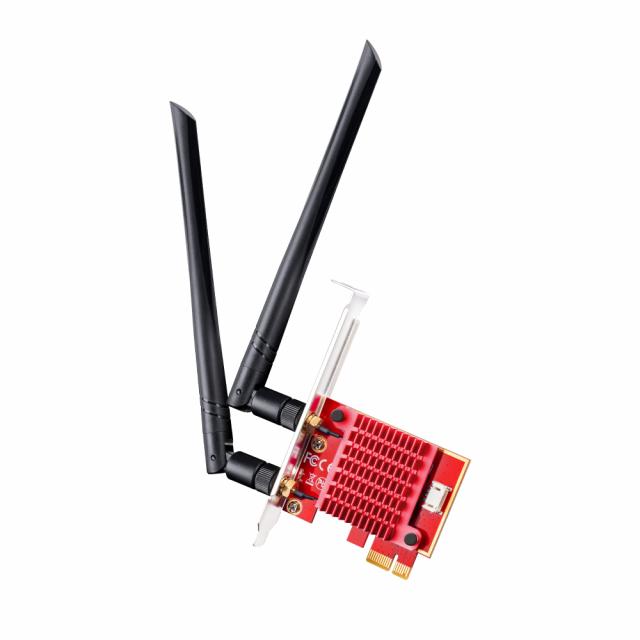 Мрежова карта Cudy WE3000S, PCIe, 3-бандов, 2.4/5~/6 GHz, 574 - 2400 Mbps 