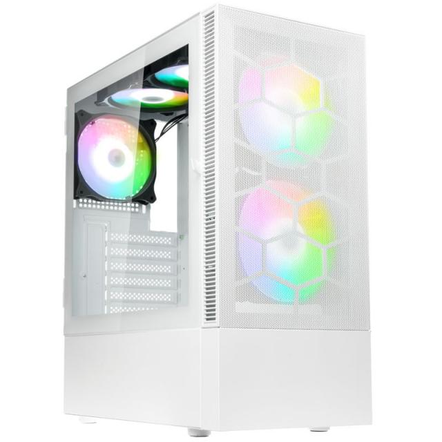 Case Kolink Observatory MX Mesh ARGB TG Mid-Tower, White 